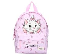 UNDERCOVER Mochila de guardería personalizada Disney con el nombre de niña | Mochila pequeña para niños | Mochila de ocio para niñas Kita, Aristogatos - Lila