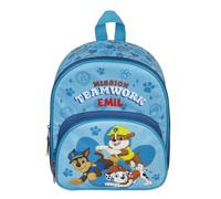 Undercover Mochila infantil de la Patrulla Canina para niños, personalizable con nombre, mochila para niños y niñas con bolsillo delantero, 2 compartimentos, 25,5 x 30,5 x 10 cm, Mochila Paw Patrol