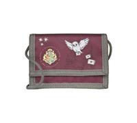 Undercover Monedero y bolsa de pecho con cierre de velcro y cremallera, monedero con cordón, compartimento para billetes y monedas, para niños y niñas, 8 x 13 x 5 cm, diseño de Harry Potter, rojo