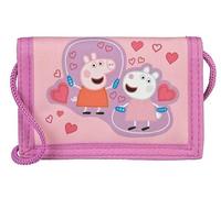 Undercover Papa Schweinchen Geldbeutel Brustbeutel Jungen Mädchen │Kinder Geldbörse mit Kordelband, Klettverschluss, 9x13cm…, Rosa., Clásico