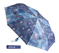 Undercover Paraguas plegable Disney Stitch – bolsillo con funda, 94 cm de diámetro, ligero