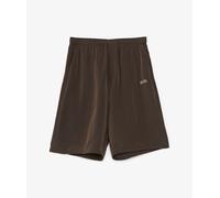 Undercover Pinstripe Logo Shorts Marrón