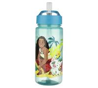 Undercover Scooli Aero Vaiana 2 Botella de 500 ml, sin BPA, turquesa, con pajita plegable, 19 x 9 cm, no apta para lavavajillas