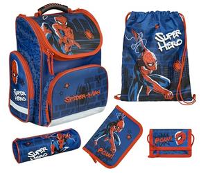 Undercover - Set de Mochila Escolar Spider Man Clou - 1er Curso de Primaria - Set de Varias Piezas con Monedero, Bolsa de Deporte, Estuche y Mochila - niños