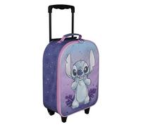 Undercover - Stitch Trolley Infantil - Amplio Compartimento Principal - compañero de Viaje Ideal - Barra telescópica Ajustable y bloqueable