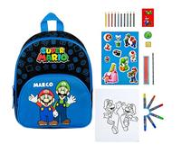 Undercover Super Mario - Mochila infantil (2 compartimentos, 25 x 31 x 10 cm), diseño de Super Mario, Set 1 - Super Mario Royal Blue, Enfant, Juguetes