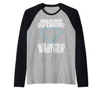 Undercover Superhero también Conocido como Brother Camiseta Manga Raglan