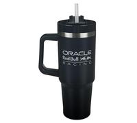 Undercover - Taza de vacío Oracle Red Bull Racing con pajita - 880ml de capacidad - Taza de acero inoxidable con asa - Sin BPA