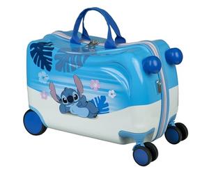 Undercover - Trolley Infantil Stitch Ride-on - Equipaje Infantil para Sentarse - cargable hasta 50 kg - con prácticas Asas de Transporte - Resistente Maleta de Viaje para niños