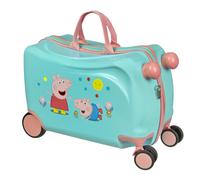 Undercover - Peppa Pig Ride-on Trolley - Equipaje Infantil para Sentarse - cargable hasta 50 kg - con prácticas Asas - maletín de Viaje Resistente