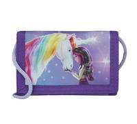 Undercover Unicorn - Monedero infantil (9 x 2 x 13 cm, bolsa de pecho con cordón), color morado