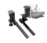 Underdesk Keyboard Drawer, Slide-Out Computer Keyboard Holder, Adjustable Height Under Desk Mounted Keyboard Holder for Desk Organization and Comfort Height Adjustable Under Desk Keyboard Holder
