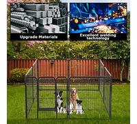 UNDERDOG Corral de Juego Extra Resistente para Cachorros, 8 Paneles de Juegos para Interiores y Exteriores, para Perros y Cachorros (8 Paneles de 80 x 60 cm)