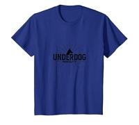 Underdog Mentality: Tengo Ese Perro en mí espíritu Motivacional Camiseta, Niños, Azul Real, 8 años
