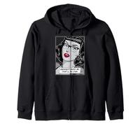 Underestimate Me That'll Be Fun Vintage Pop Art Girl Cita Sudadera con Capucha