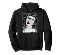 Underestimate Me That'll Be Fun Vintage Pop Art Girl Cita Sudadera con Capucha