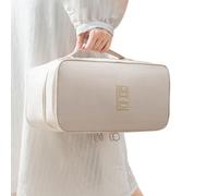 Undergarment Bag For Travel - Polyester Cubic | Lingerie Bag, Underwear Storage Organizer | Double-Layer Packing Organizer For Travel Bedroom Storage Underwear Bra Shoes Boots Japanese Style