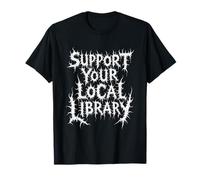 Underground Bookworm apoya tu Biblioteca Local Halloween Camiseta