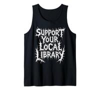 Underground Bookworm apoya tu Biblioteca Local Halloween Camiseta sin Mangas