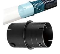 Underground Drainage Connector - Rigid PVC Pipe To Corrugated Hose Coupler, Courtyard Sewage Adapter