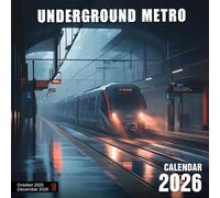 Underground Metro 2026 Calendar: Subways and underground transit systems from around the world