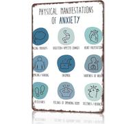 Understanding Anxiety Body Signs Sign 8 X 12 in