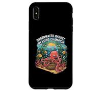 Underwater Basket Weaving Champion Octopus Funny Carcasa para iPhone XS MAX