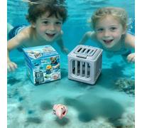 Underwater Dive Rescue Toys,Pool Diving Toys with Storage Fish Box & Floating Animals,Colorful Animal Pool Sinkies Sinkies Swimming Training Game,Fun Summer Swimming Training Game for Boys and Girls