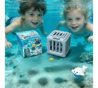 Underwater Dive Rescue Toys,Pool Diving Toys with Storage Fish Box & Floating Animals,Colorful Animal Pool Sinkies Sinkies Swimming Training Game,Fun Summer Swimming Training Game for Boys and Girls