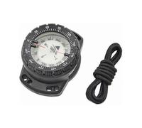 Underwater Diving Compass with Luminous Display, Waterproof Wrist Navigation Tool for Night Vision and Boating, Black (Single Unit)