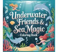 Underwater Friends & Sea Magic Coloring Book: A Calm Mermaid and Ocean Adventure Coloring Book for Kids and Little Dreamers