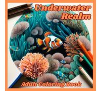 Underwater Realm: Adult Coloring Book, Enjoy 40 Detailed Sea Creatures in a Variety of Underwater Scenes for Relaxation and Fun