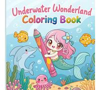 Underwater Wonderland Coloring Book: A Cute and Fun Ocean Adventure with Mermaids, Dolphins and More for Kids Ages 4-8: A Magical Underwater World ... Scenes to Spark Creativity and Imaginat