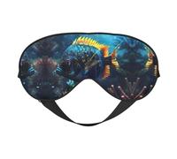 Underwater World Hd Fish Eye - Máscara de sueño para dormir para dormir para mujeres y hombres, con una diadema suave y cómoda para viajar