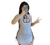 Underwear Set Sex Fashion Sexy Outfit Chinese Style Perspective Women Erotic Lingerie I-White XL
