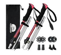 UnderwoodAggregator Bastones Plegables para Caminar - 2 Bastones de Senderismo Plegables para Mujeres y Hombres, Bastones de Senderismo de Aluminio Ligeros,Marcha nórdica Ajustables para Senderismo