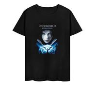 Underworld Evolution v1 Movie Poster All Black tee Round Neck Unisex Tops Men's 100% Cotton Short-Sleeve T-Shirts XXXL