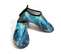Underworld - Zapatos de agua de sirena para mujeres y hombres, zapatos de natación de secado rápido, ligeros, calcetines acuáticos descalzos para playa, multicolor, 38.5/39.5 EU