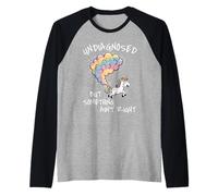 Undiagnosed But Something Ain't Right Camiseta Manga Raglan