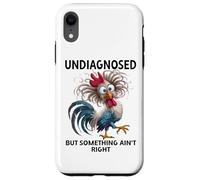 Undiagnosed But Something Ain't Right Funny Chicken Coworker Carcasa para iPhone XR