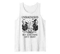 Undiagnosed But Something Aint Right Funny Chicken Halloween Camiseta sin Mangas