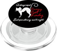 Undiagnosed But Something Aint Right Funny Crazy Cat Lady PopSockets PopGrip para MagSafe