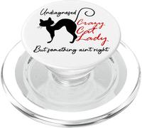 Undiagnosed But Something Ain't Right Funny Crazy Cat Lady PopSockets PopGrip para MagSafe