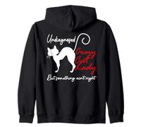 Undiagnosed But Something Aint Right Funny Crazy Cat Lady Sudadera con Capucha