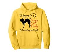Undiagnosed But Something Ain't Right Funny Crazy Cat Lady Sudadera con Capucha
