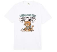 Undiagnosed But Something Ain't Right Grumpy Funny Cat Comfort Colors Adult Heavyweight T-Shirt