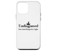 Undiagnosed But Something Ain't Right Women Funny Witch Hat Carcasa para iPhone 12 Mini