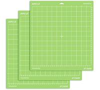 UNDISE - Alfombrilla de corte de agarre estándar para Cricut Maker/Explore Air 2/Air/One (30 x 30 cm, 3 esteras) adhesivo estándar adhesivo verde para cortar Cricut