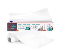 Undo - Adhesivo para pizarra blanca, fácil de cortar y instalar, pizarra de borrado en seco para arte de pared o decoración de aula, suministros de oficina y escuela, 12 pulgadas por 33 pies Davik