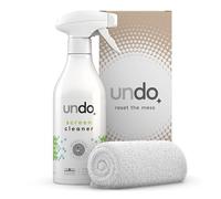 UNDO Spray Limpiador de Pantallas Undo (500 ml) con paño de Microfibra |Kit de Limpieza de Pantallas para teléfonos, Ordenadores, monitores y televisores |Elimina Manchas, Grasa y Huellas Dactilares.